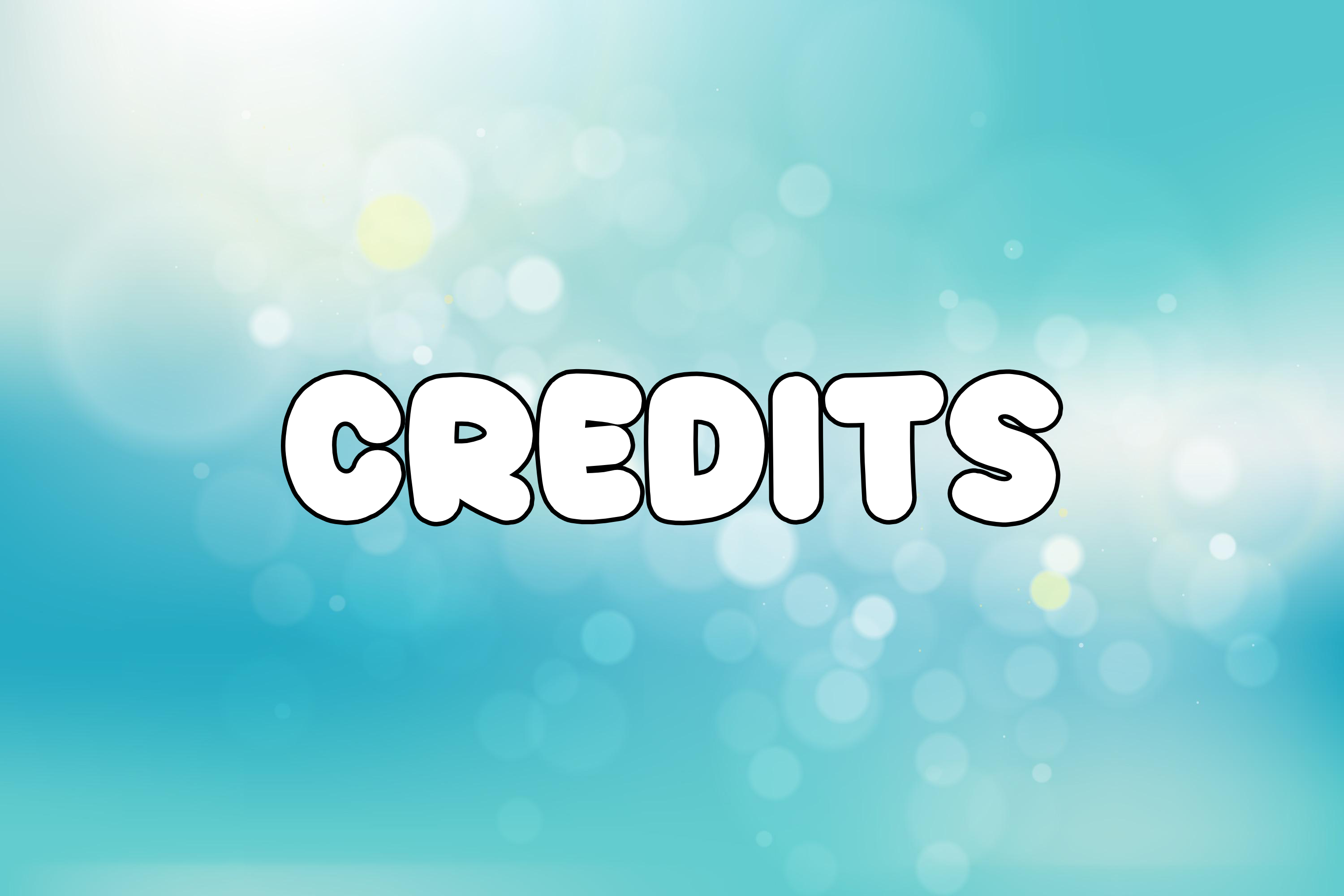 Blue Background with Credits Logo